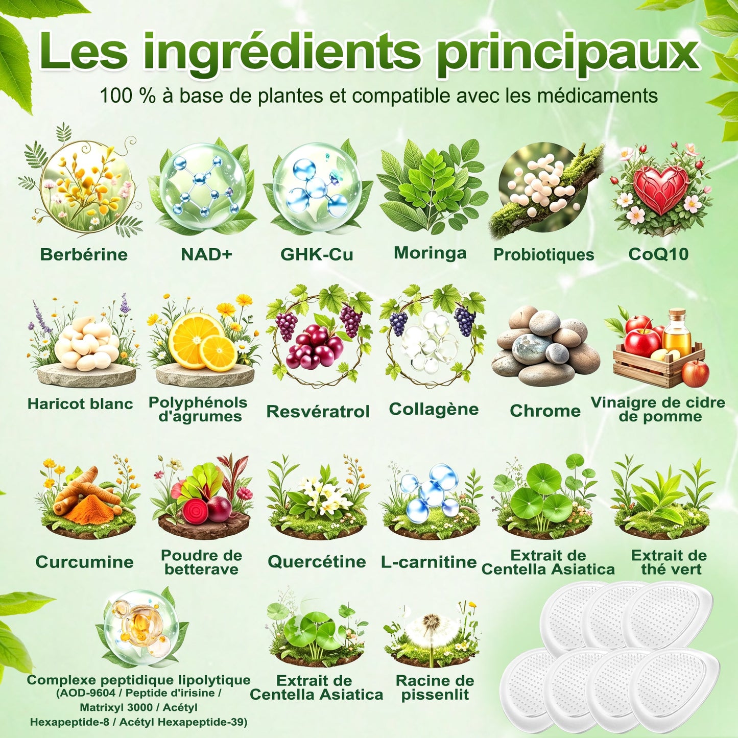 80% OFF Offer 🇫🇷 𝐃𝐑.𝐇𝐎𝐍𝐎𝐑® 𝐏𝐚𝐭𝐜𝐡 𝐀𝐦𝐢𝐧𝐜𝐢𝐬𝐬𝐚𝐧𝐭 𝐍𝐚𝐧𝐨-𝐌𝐢𝐜𝐫𝐨𝐧𝐞𝐞𝐝𝐥𝐞 𝐃𝐫𝐚𝐢𝐧𝐚𝐠𝐞 𝐋𝐲𝐦𝐩𝐡𝐚𝐭𝐢𝐪𝐮𝐞 : 𝐅𝐨𝐫𝐦𝐮𝐥𝐞 𝐔𝐥𝐭𝐫𝐚-𝐏𝐮𝐢𝐬𝐬𝐚𝐧𝐭𝐞 𝟓× 𝐚𝐯𝐞𝐜 𝐂𝐨𝐦𝐩𝐥𝐞𝐱𝐞 𝐏𝐞𝐩𝐭𝐢𝐝𝐢𝐪𝐮𝐞 𝐋𝐢𝐩𝐨𝐥𝐲𝐭𝐢𝐪𝐮𝐞, 𝐩𝐨𝐮𝐫 𝐥𝐚 𝐩𝐞𝐫𝐭𝐞 𝐝𝐞 𝐩𝐨𝐢𝐝𝐬, 𝐥𝐞𝐬 𝐚𝐫𝐭𝐢𝐜𝐮𝐥𝐚𝐭𝐢𝐨𝐧𝐬, 𝐥𝐞 𝐬𝐨𝐦𝐦𝐞𝐢𝐥 𝐞𝐭 𝐥’𝐚𝐮𝐠𝐦𝐞𝐧𝐭𝐚𝐭𝐢𝐨𝐧 𝐝𝐞 𝐥’é𝐧𝐞𝐫𝐠𝐢𝐞.