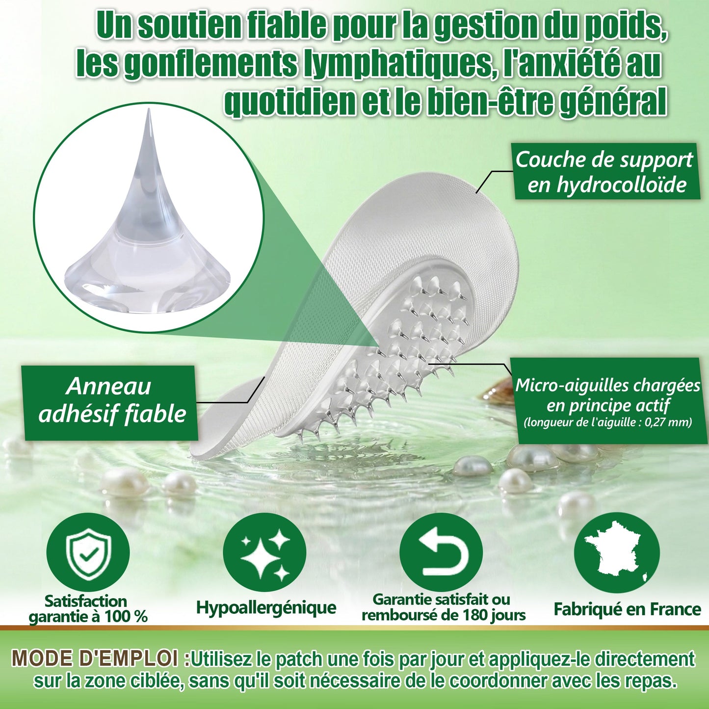 80% OFF Offer 🇫🇷 𝐃𝐑.𝐇𝐎𝐍𝐎𝐑® 𝐏𝐚𝐭𝐜𝐡 𝐀𝐦𝐢𝐧𝐜𝐢𝐬𝐬𝐚𝐧𝐭 𝐍𝐚𝐧𝐨-𝐌𝐢𝐜𝐫𝐨𝐧𝐞𝐞𝐝𝐥𝐞 𝐃𝐫𝐚𝐢𝐧𝐚𝐠𝐞 𝐋𝐲𝐦𝐩𝐡𝐚𝐭𝐢𝐪𝐮𝐞 : 𝐅𝐨𝐫𝐦𝐮𝐥𝐞 𝐔𝐥𝐭𝐫𝐚-𝐏𝐮𝐢𝐬𝐬𝐚𝐧𝐭𝐞 𝟓× 𝐚𝐯𝐞𝐜 𝐂𝐨𝐦𝐩𝐥𝐞𝐱𝐞 𝐏𝐞𝐩𝐭𝐢𝐝𝐢𝐪𝐮𝐞 𝐋𝐢𝐩𝐨𝐥𝐲𝐭𝐢𝐪𝐮𝐞, 𝐩𝐨𝐮𝐫 𝐥𝐚 𝐩𝐞𝐫𝐭𝐞 𝐝𝐞 𝐩𝐨𝐢𝐝𝐬, 𝐥𝐞𝐬 𝐚𝐫𝐭𝐢𝐜𝐮𝐥𝐚𝐭𝐢𝐨𝐧𝐬, 𝐥𝐞 𝐬𝐨𝐦𝐦𝐞𝐢𝐥 𝐞𝐭 𝐥’𝐚𝐮𝐠𝐦𝐞𝐧𝐭𝐚𝐭𝐢𝐨𝐧 𝐝𝐞 𝐥’é𝐧𝐞𝐫𝐠𝐢𝐞.