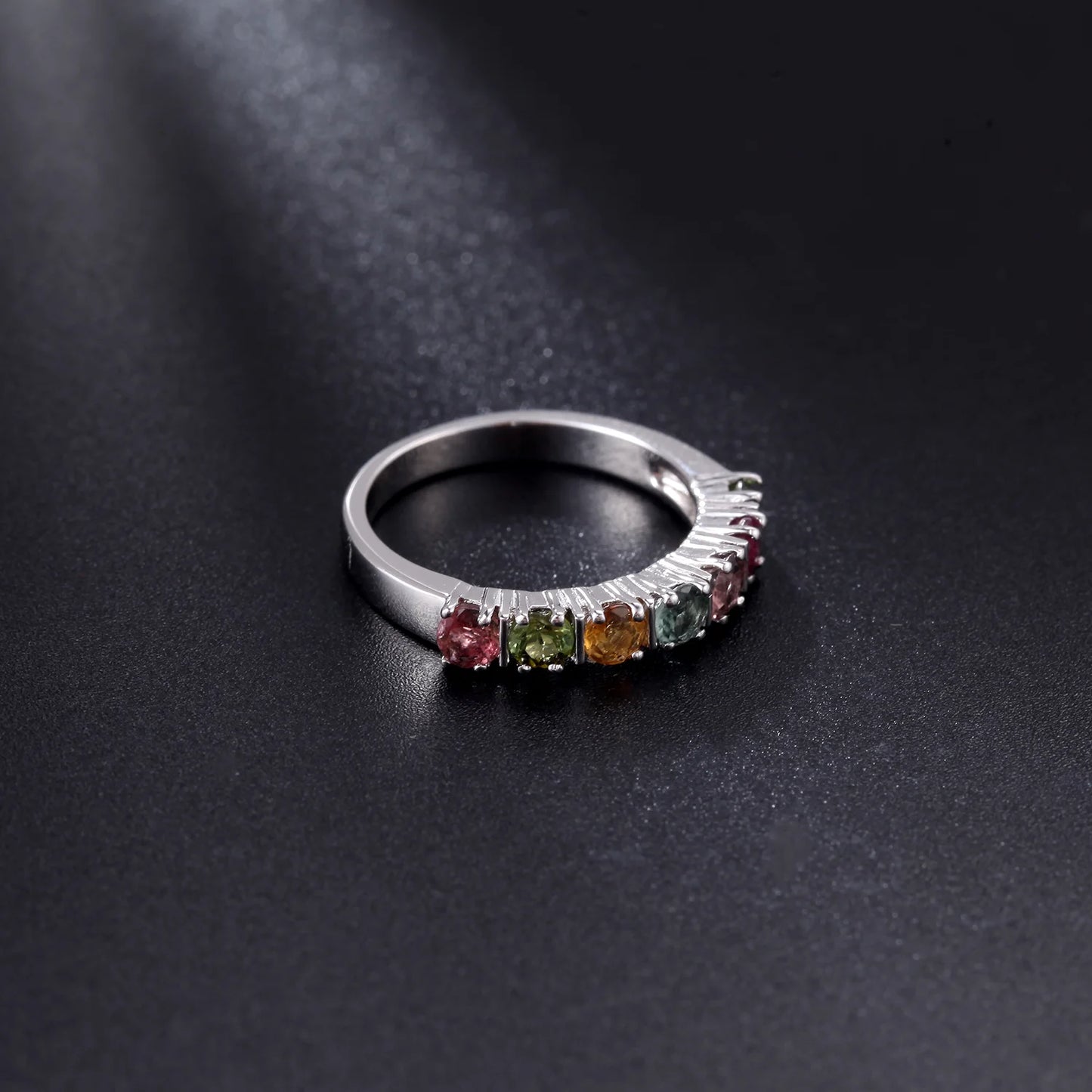 GEM'S BALLET  Wedding Rings Gemstone 585 14K 10K 18K Gold Rings for Women Stackable Ring Eternity Band Silver 925 Silver Jewelry