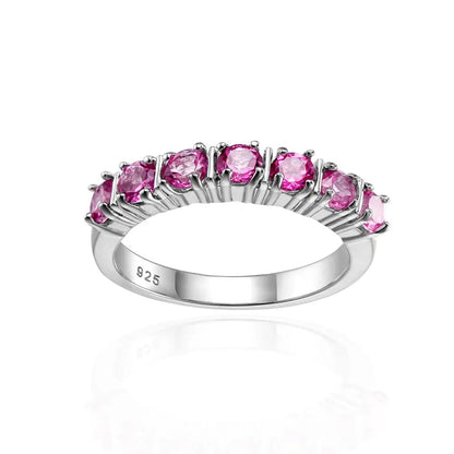 GEM'S BALLET  Wedding Rings Gemstone 585 14K 10K 18K Gold Rings for Women Stackable Ring Eternity Band Silver 925 Silver Jewelry
